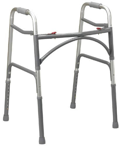 Double Button Extra-wide Adult Folding Walker (bariatric) - Sammy's Supply