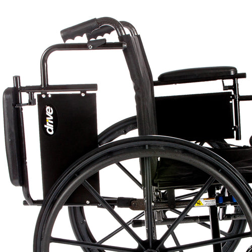 Wheelchair Ltwt K-4 Flip-back Desk Arms 20  W-sa Footrests - Sammy's Supply