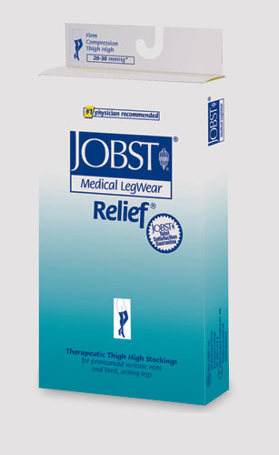 Jobst Relief 20-30 Thigh-hi Black X-large W-silicone Band - Sammy's Supply