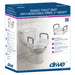 Raised Toilet Seat W- Lock & Padded Removable Arms Retail - Sammy's Supply