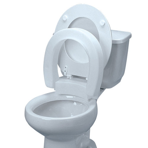 Raised Toilet Seat Elongated Hinged - Sammy's Supply