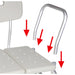 Transfer Bench Plastic (drive) 3-section And Backrest-gray - Sammy's Supply