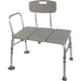 Transfer Bench Plastic (drive) 3-section And Backrest-gray - Sammy's Supply