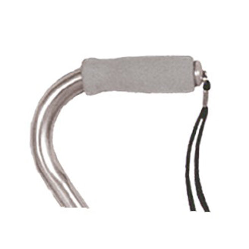 Deluxe Adjustable Cane Offset W-wrist Strap-silver - Sammy's Supply