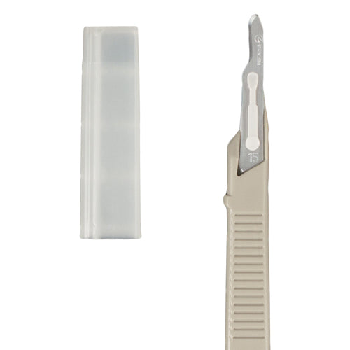 Scalpel #15 Disposable Generic Bx-10  W-safety Guard - Sammy's Supply
