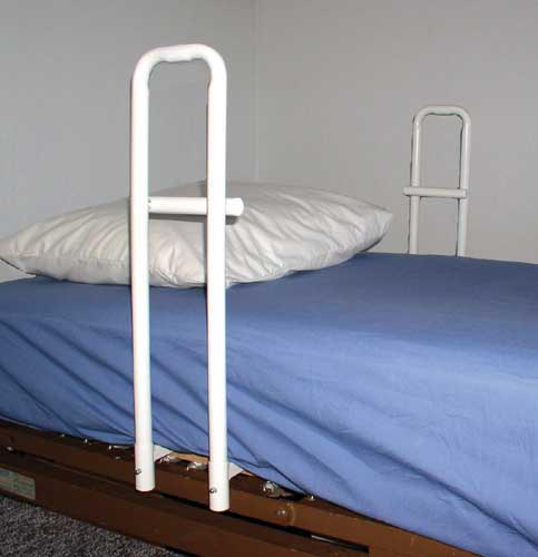 Hospital Bed Rail Handle Double Handle- Spring Style - Sammy's Supply
