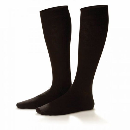 Mens Support Dress Socks  Firm 20-30 Black Large Adult Pair - Sammy's Supply