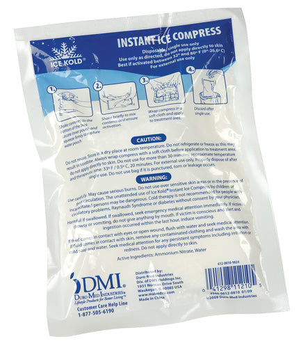 Instant Cold Packs - Each 5 X9 - Sammy's Supply