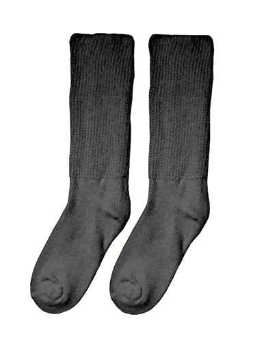 Diabetic Socks - Medium-large (8-10) (pair) Black - Sammy's Supply