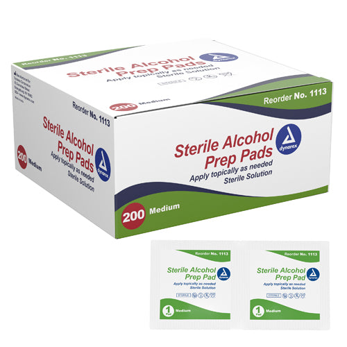 Alcohol Prep Pads- Bx-200 Medium Sterile - Sammy's Supply