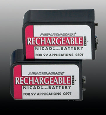 Battery-9v Nicad (pair) Rechargeable - Sammy's Supply