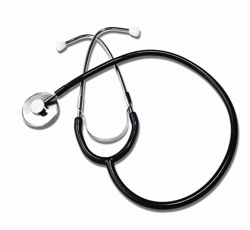 Single Head Nurses Black Stethoscope - Sammy's Supply