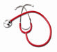 Single Head Nurses Red Stethoscope - Sammy's Supply