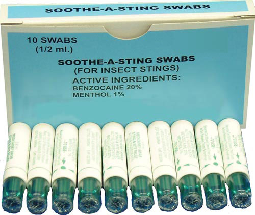 Soothe-a-sting Swabs Bx-10 - Sammy's Supply