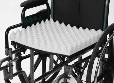 Wheelchair Cushion White Convoluted 16 X18 X3 - Sammy's Supply
