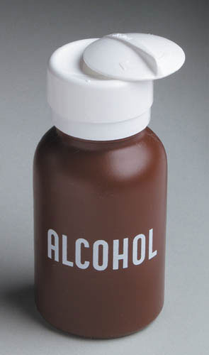 Liquid Push Down Alcohol Dispenser- Labeled - Sammy's Supply