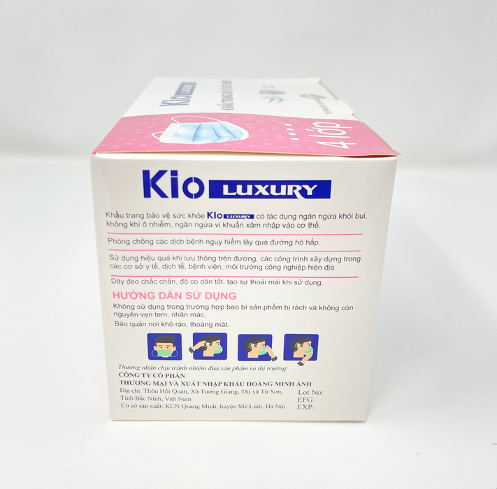KIO Luxury 4 Layer Antibacterial Face Mask (50 pcs)