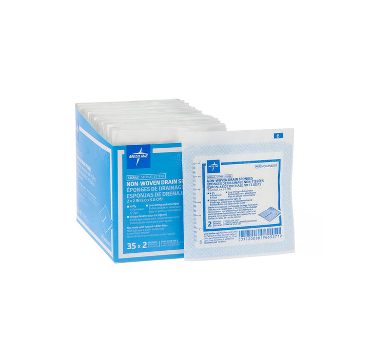 Medline Non-Woven Gauze IV Drain Sponges