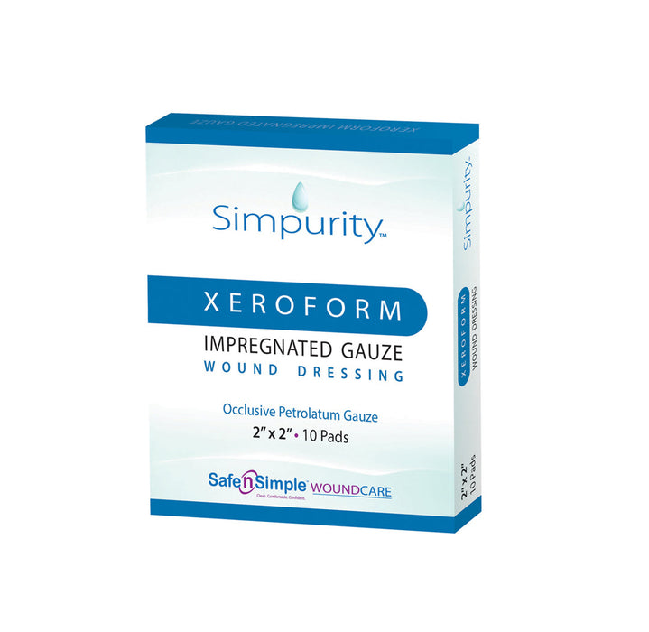 Simpurity Xeroform Impregnated Gauze Dressing