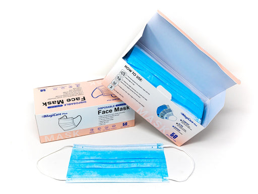 MagiCare Plus 3-Ply Disposable Face Masks - Sammy's Supply