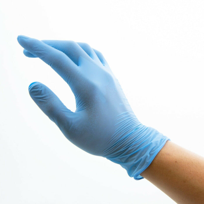 Shamrock Supreme Blue Nitrile Exam Gloves Powder Free
