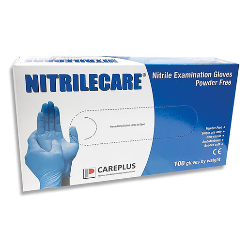 Nitrilecare Nitrile Examination Gloves, 510k FDA X-Large 100pc - Sammy's Supply